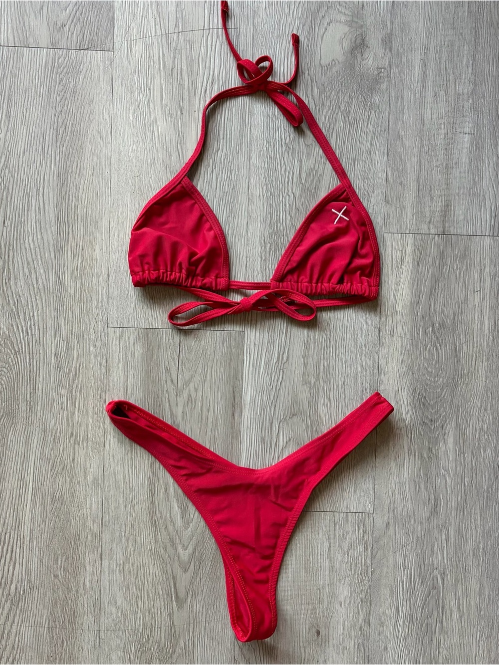 Boutine LA Red Triangle Bikini Set - Women's Swim
